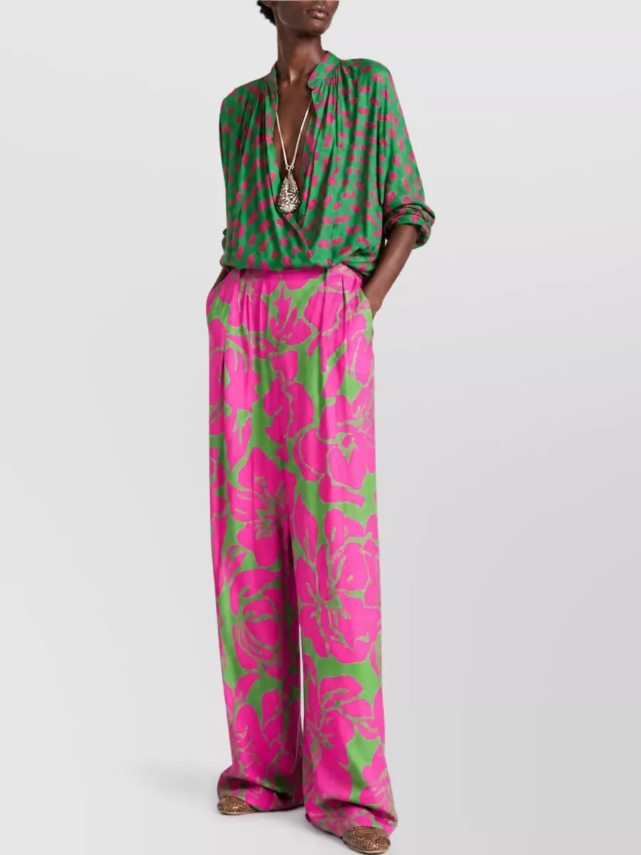 Dries Van Noten Cotton Wide-Leg Trousers