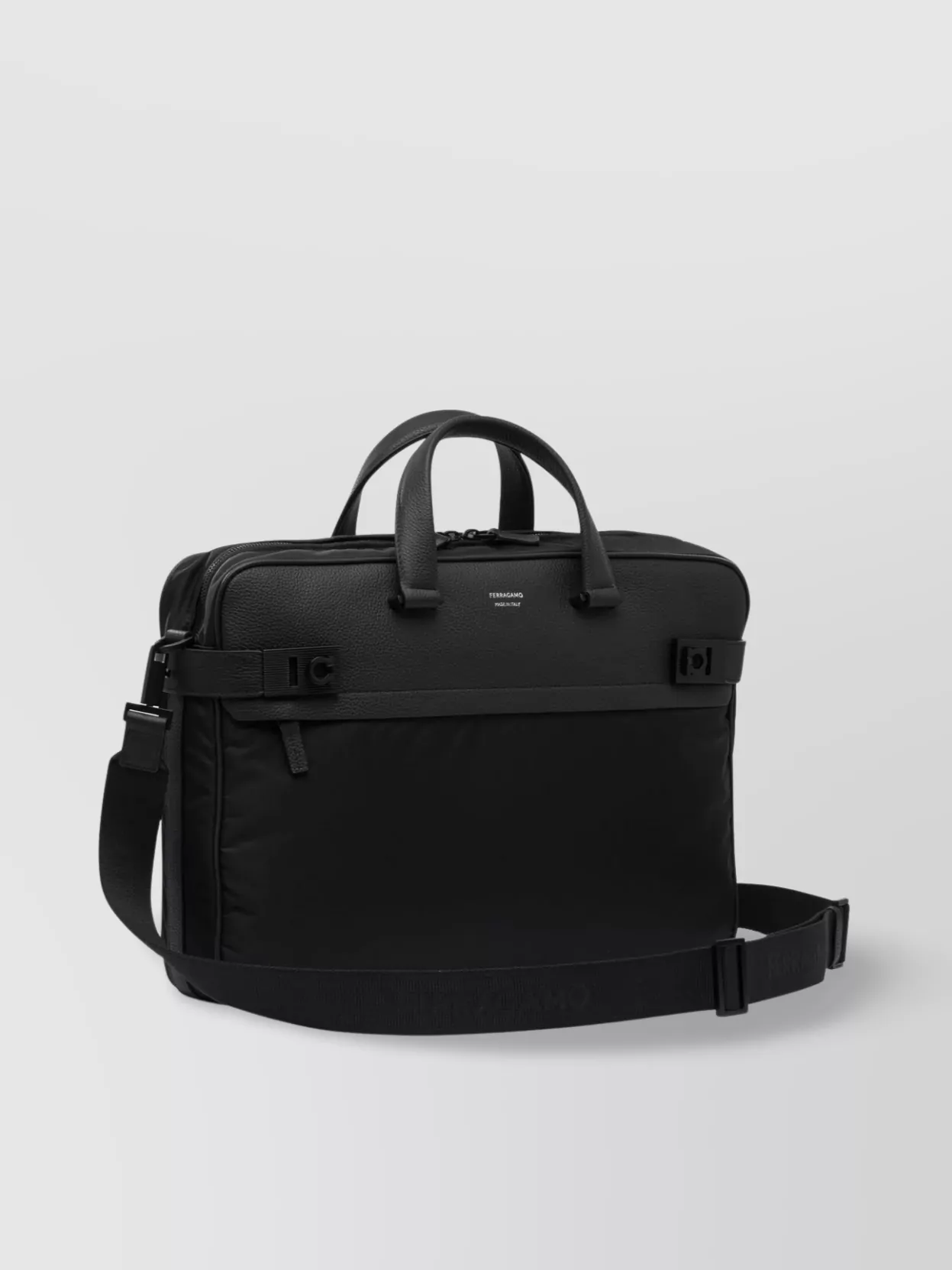 Ferragamo Shoulder Strap And Top Handles Bag
