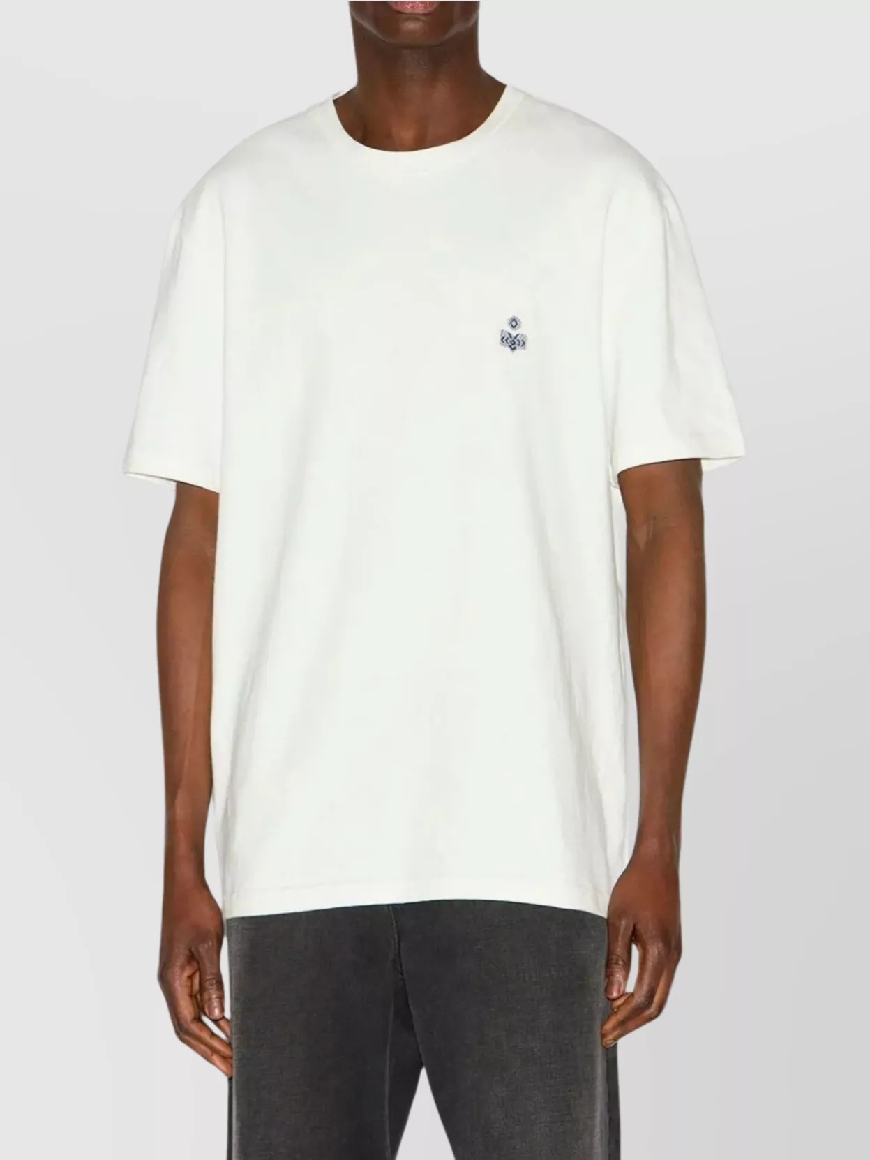 Isabel Marant Embroidered Crewneck T-Shirt Short Sleeves