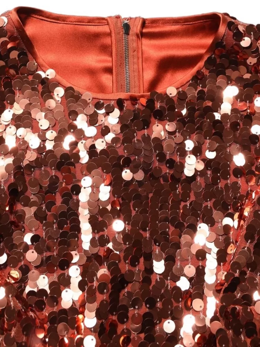 Dolce&Gabbana Sequined long-sleeve cropped jacket