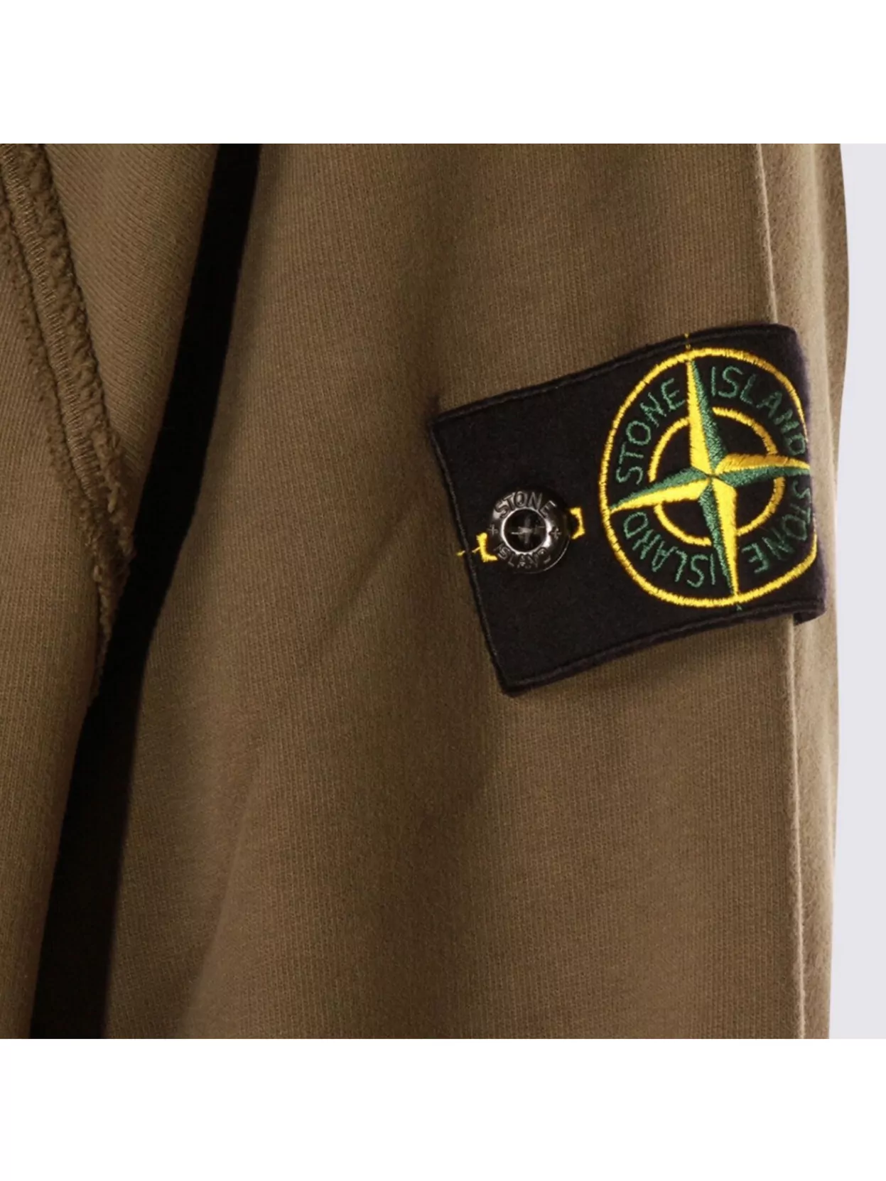 Stone Island Raglan Sleeve Sweatshirt With Ribbed Cuffs And Hem