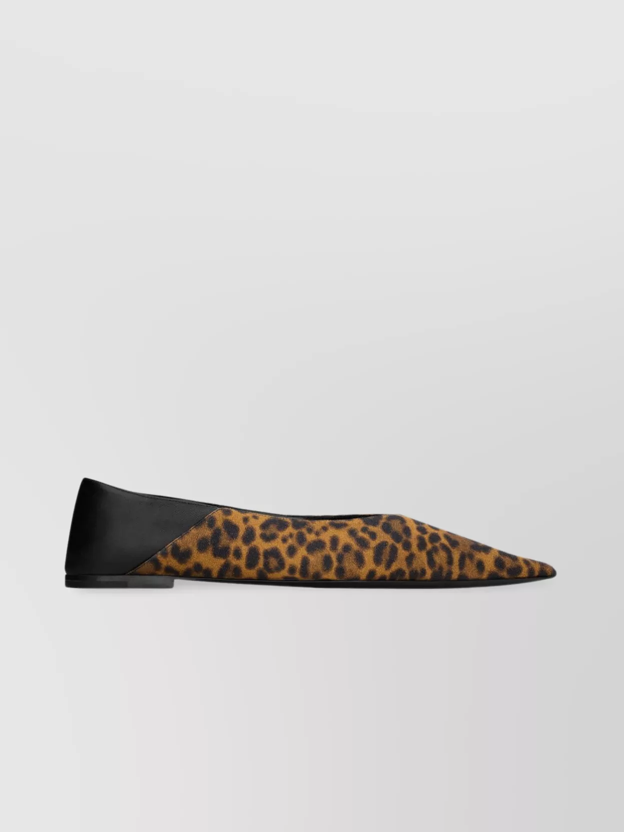 Shop Saint Laurent Versatile V-cut Ballerina Slippers