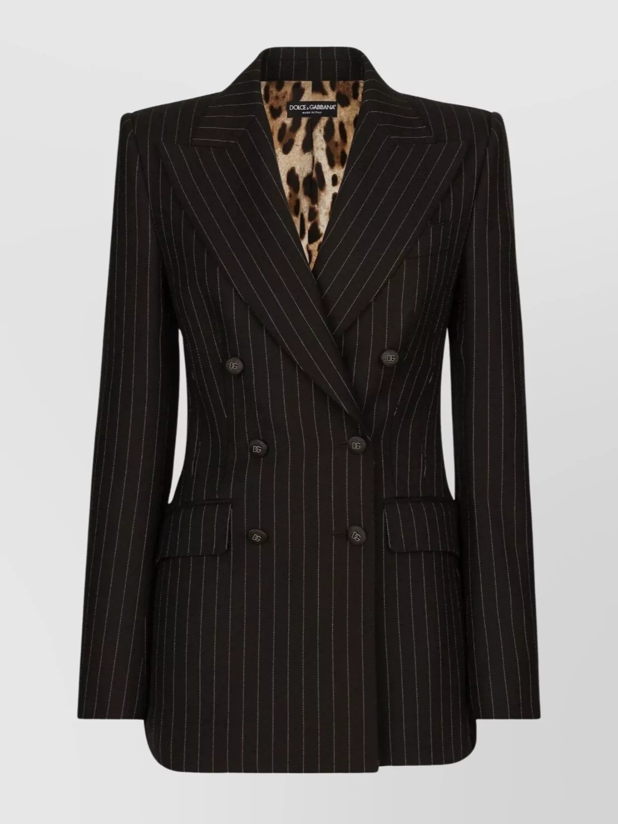 DOLCE & GABBANA PINSTRIPE DOUBLE-BREASTED SUIT SET