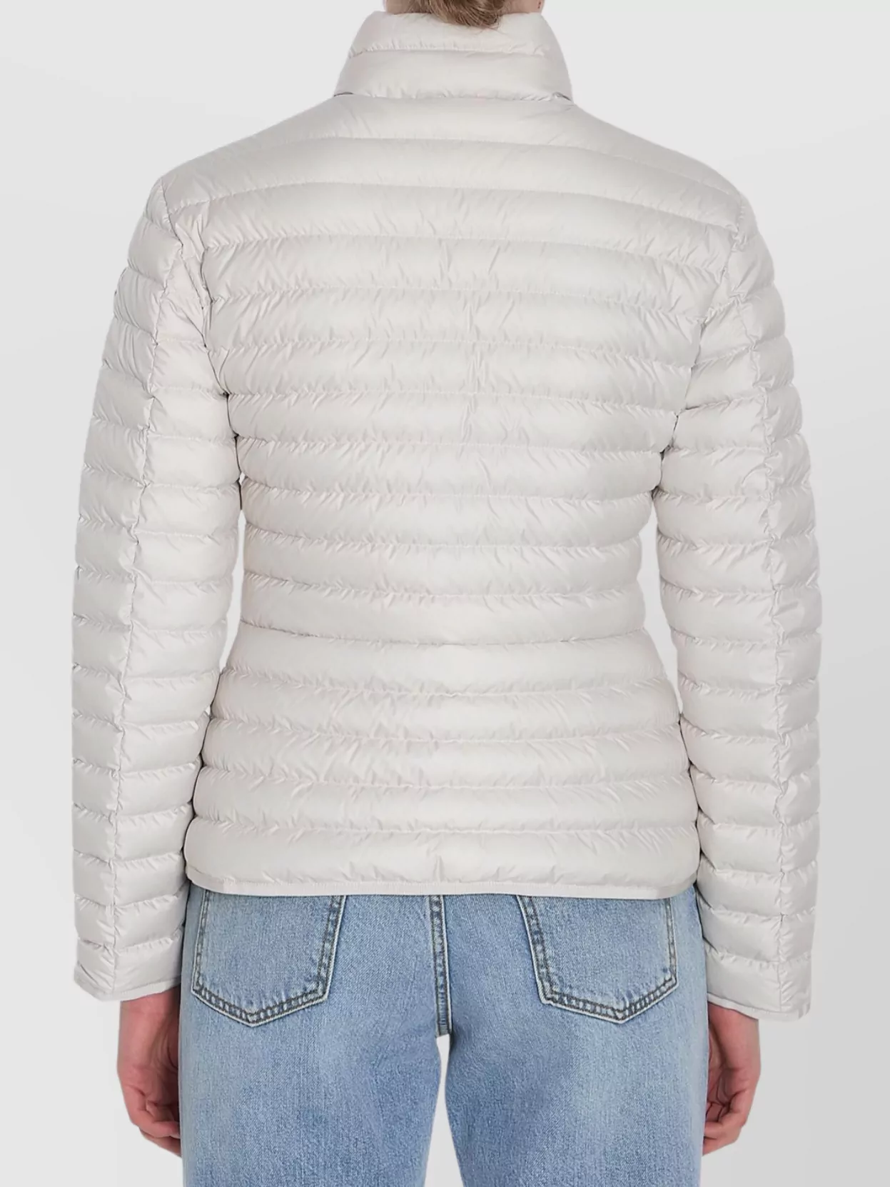 Moncler Short Quilted Down Jacket With High Collar
