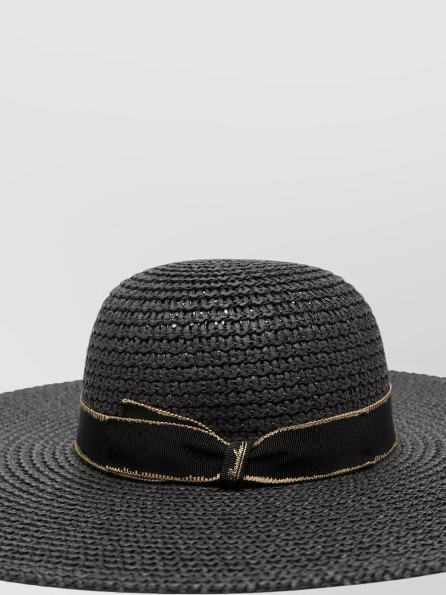 Borsalino Woven Wide Brim Sun Hat
