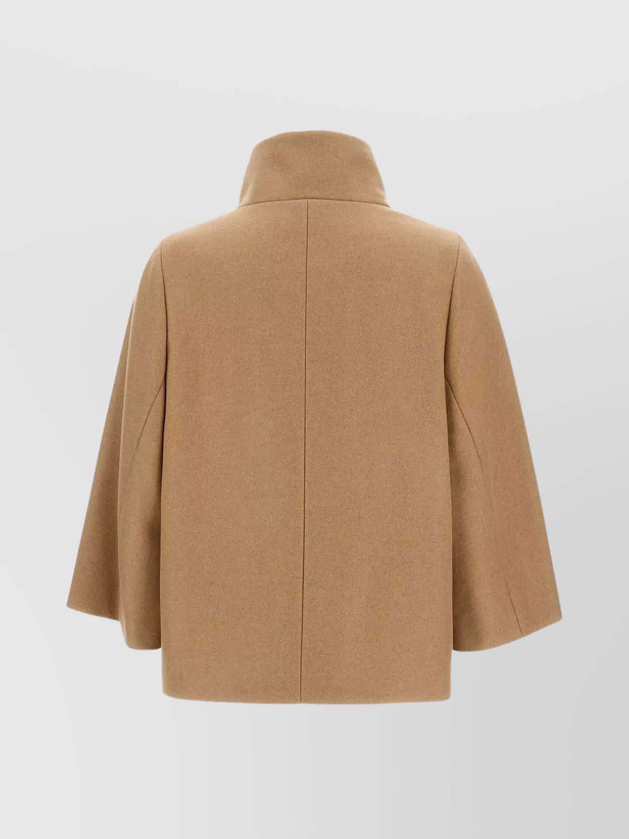 Fay Structured Jacket With Pockets And High Collar In Nude