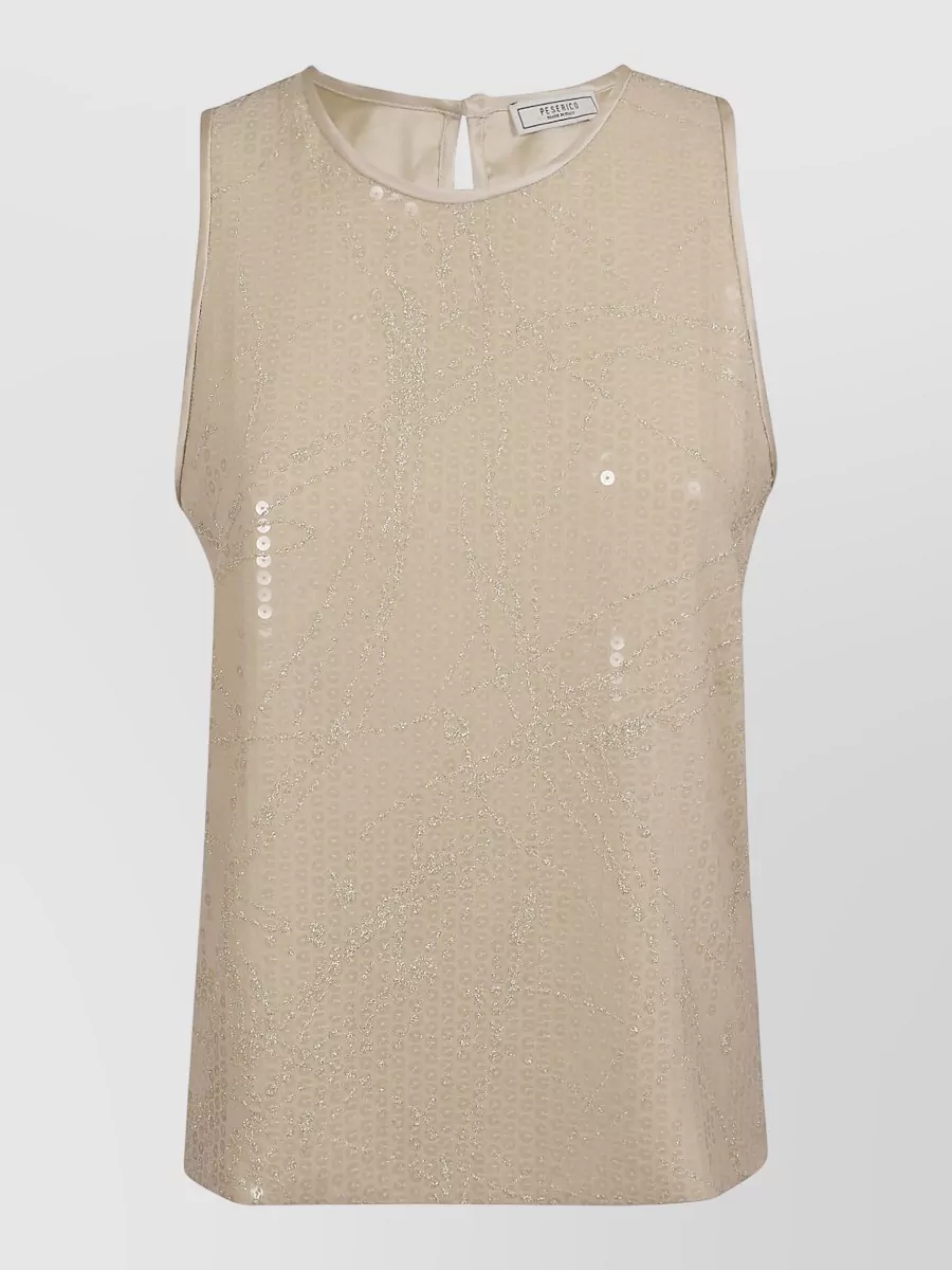 Peserico Sleeveless Sequin Top
