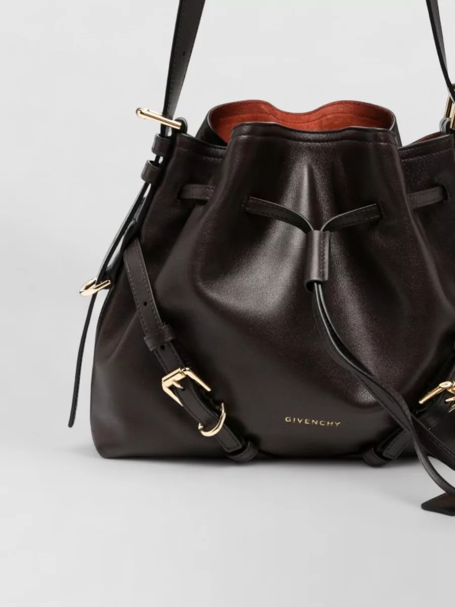 Givenchy Voyou Small Leather Bucket Bag