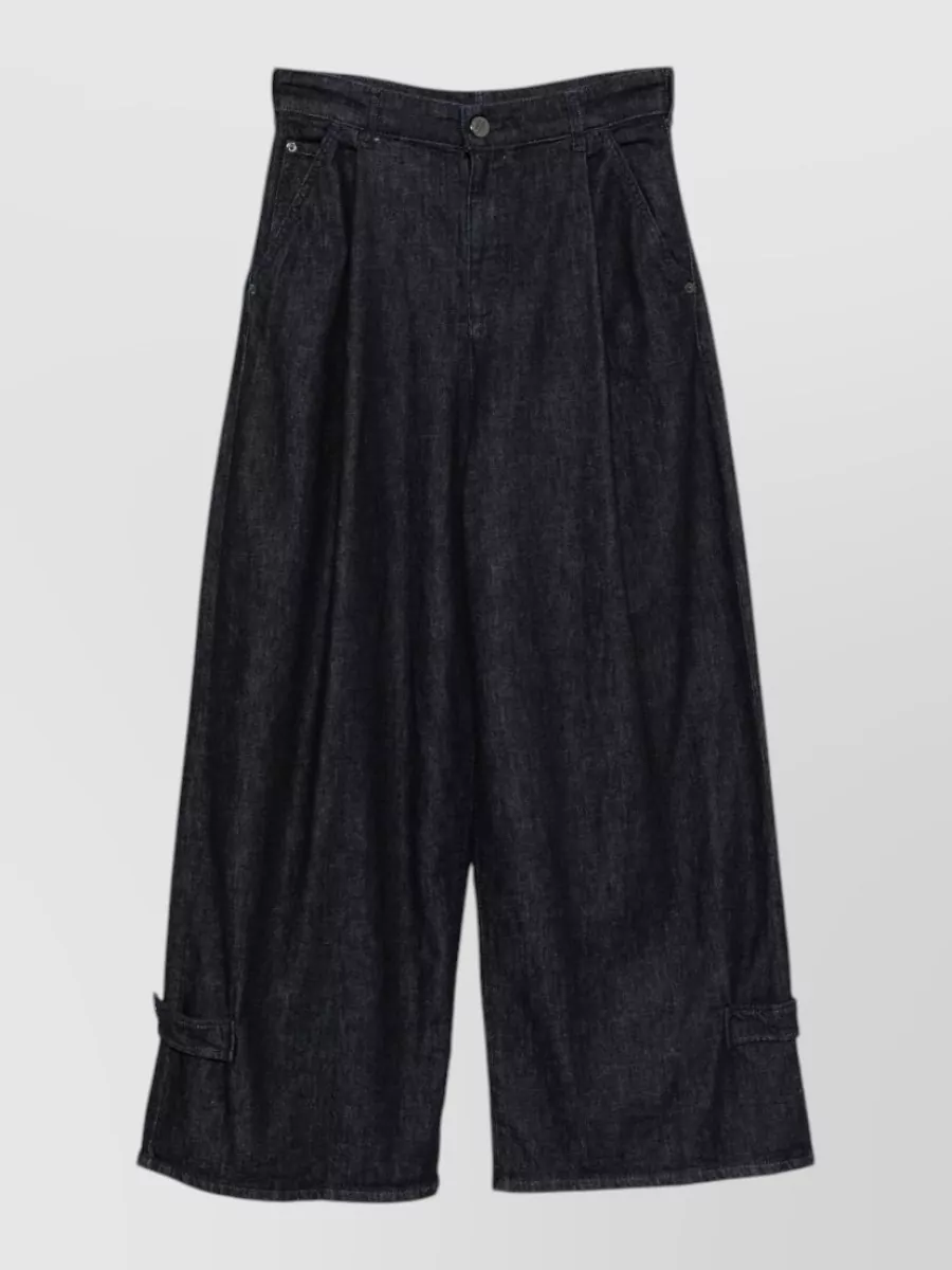 Emporio Armani Denim Pleated Jeans
