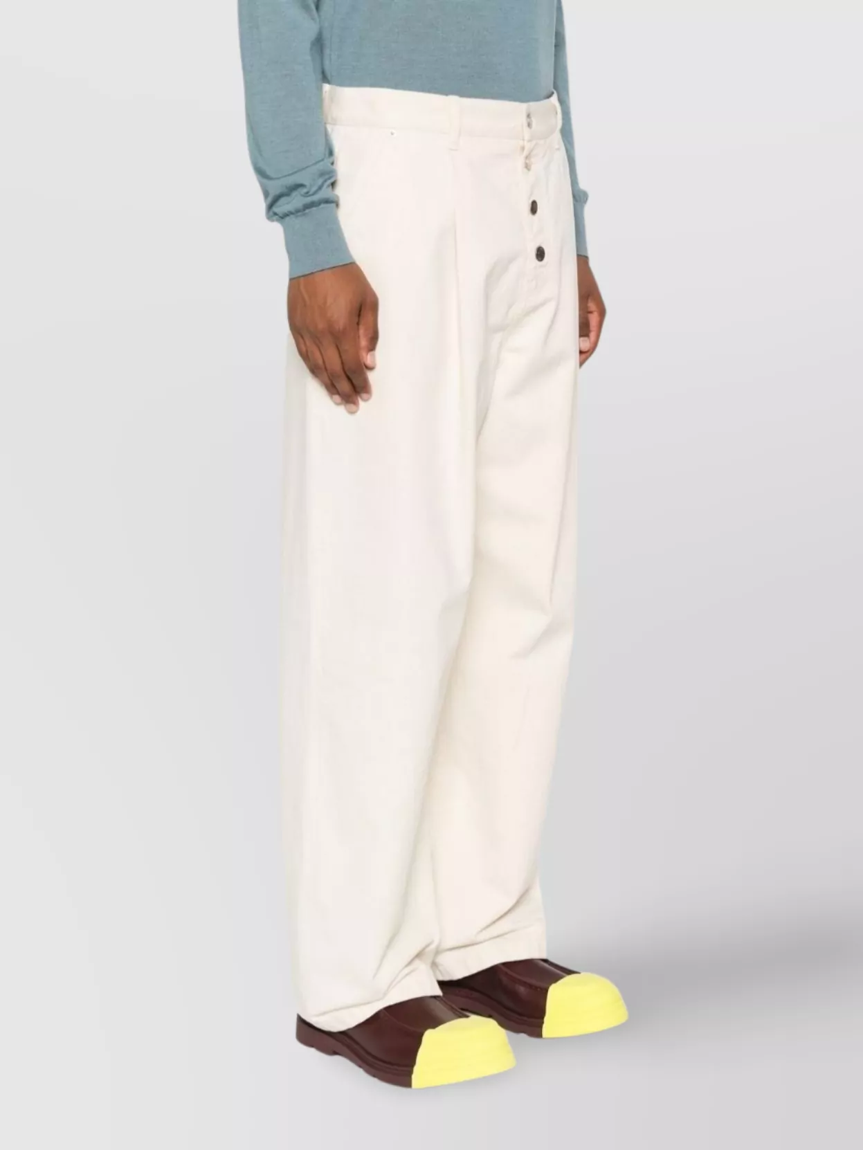 Moschino Straight Leg Trousers With Pleats