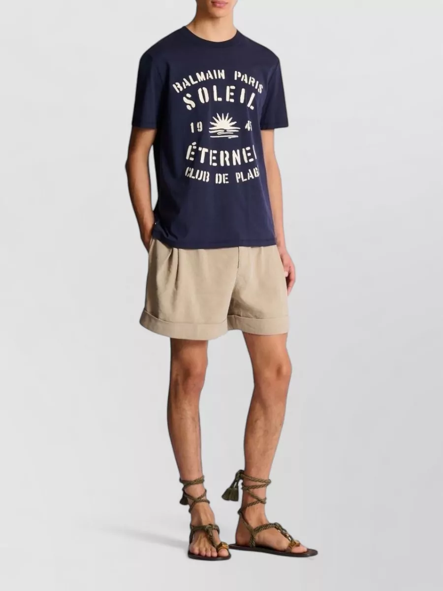 Balmain Cotton Crew-Neck Short-Sleeve T-Shirt
