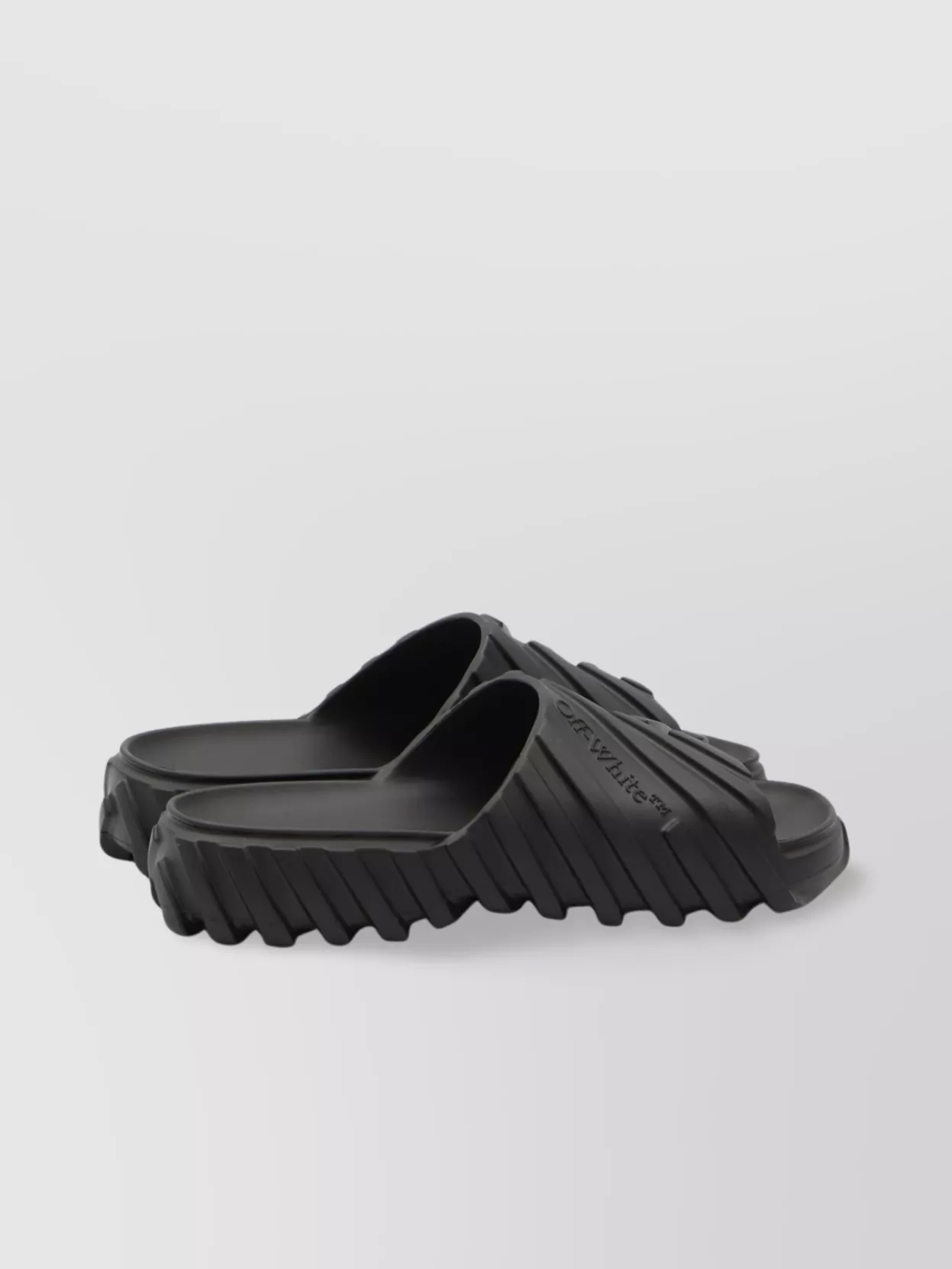 Off-White Exploration Slide Sandals With Embossed Motif