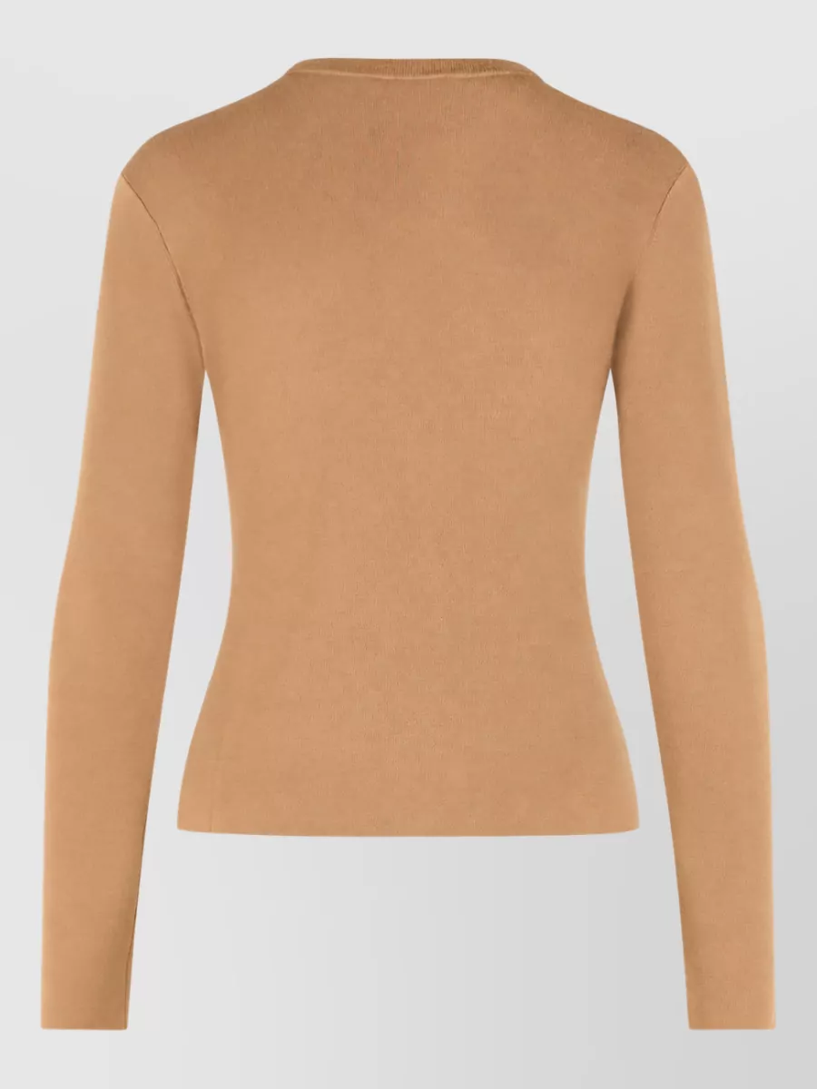 Max Mara Wool Logo-Embossed Sweatshirt