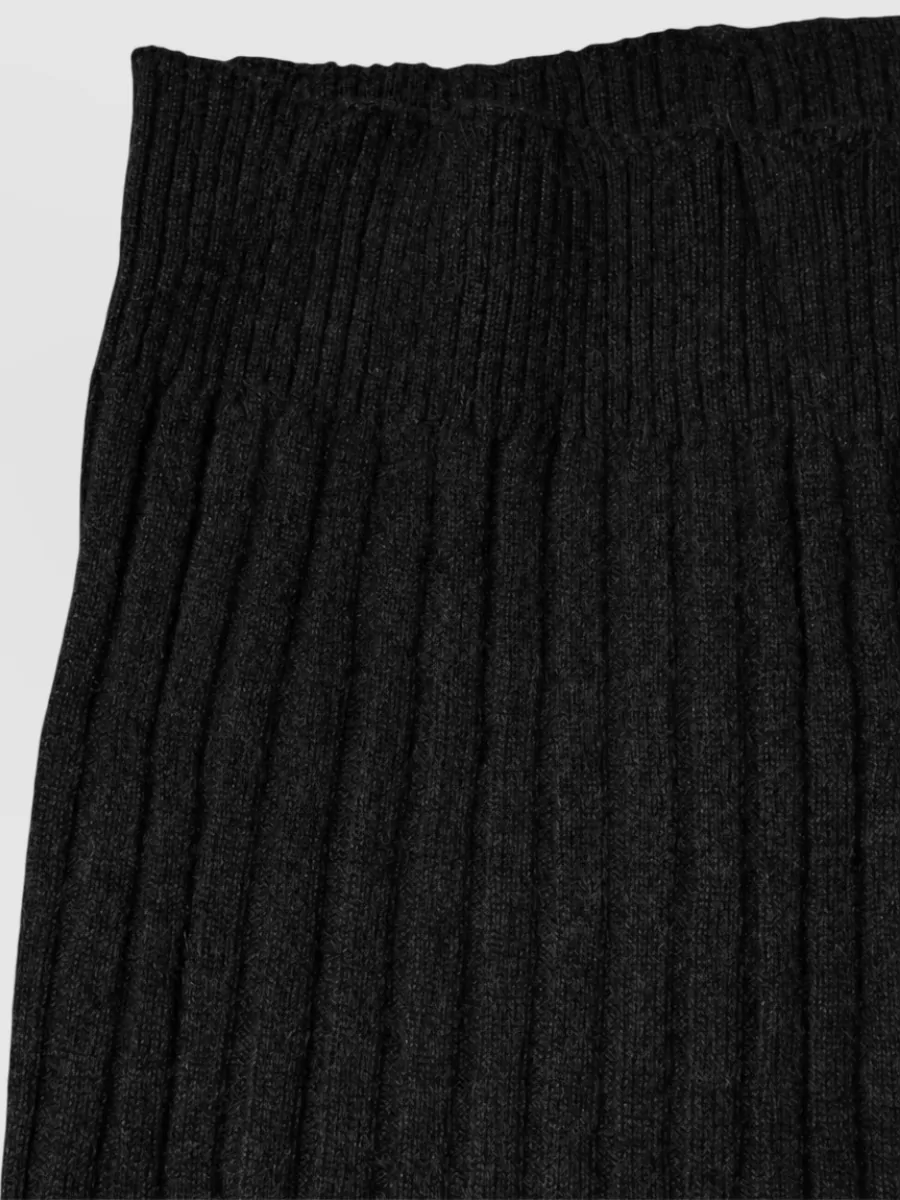 Dolce&Gabbana Cashmere Ribbed Knit Scarf