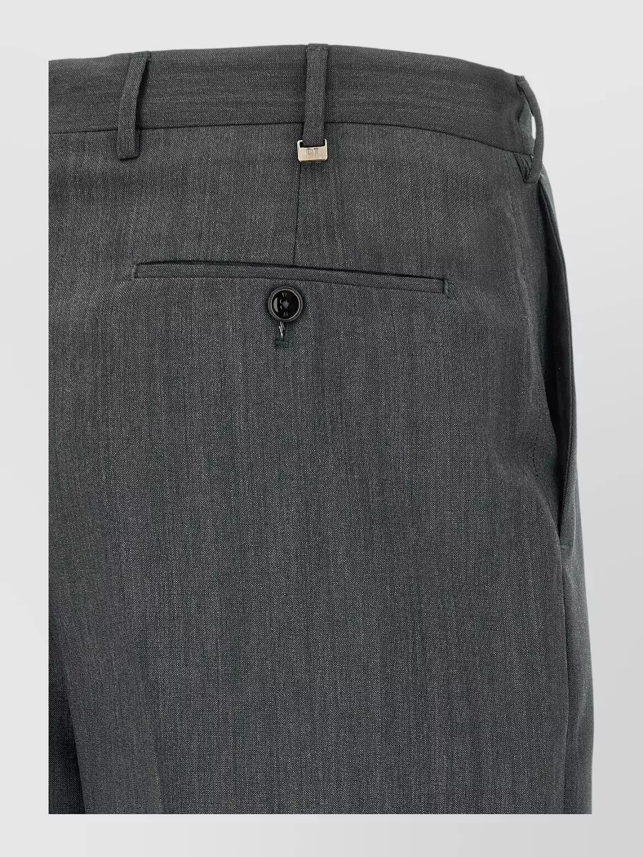 Pt Torino Virgin Wool Straight-Leg Trousers