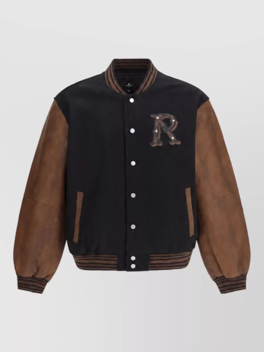 Represent wool varsity jacket
