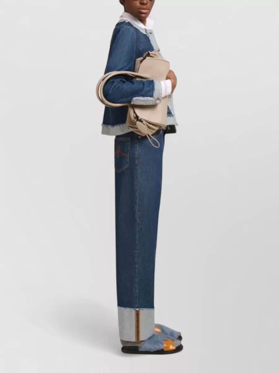 Marni Cotton Bleached Wide-Leg Jeans