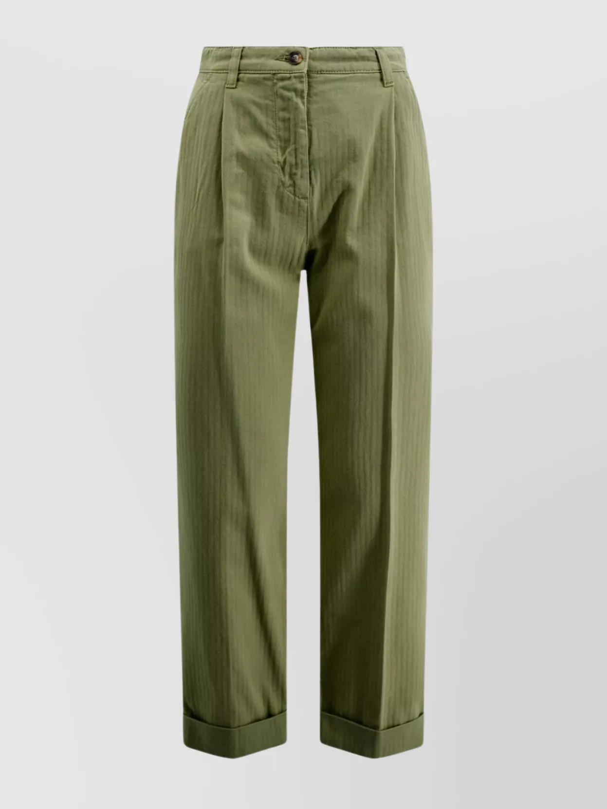 Shop Etro Wide Leg Belted Trousers With Back Pockets