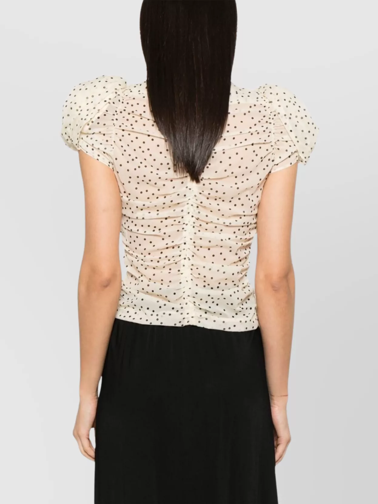 Magda Butrym Dotted Puff Sleeve Blouses