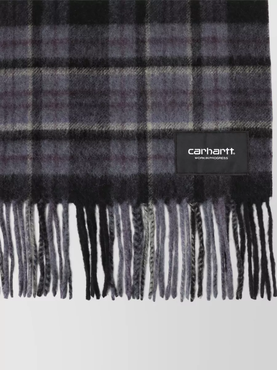 Carhartt Wip Checked wool scarf