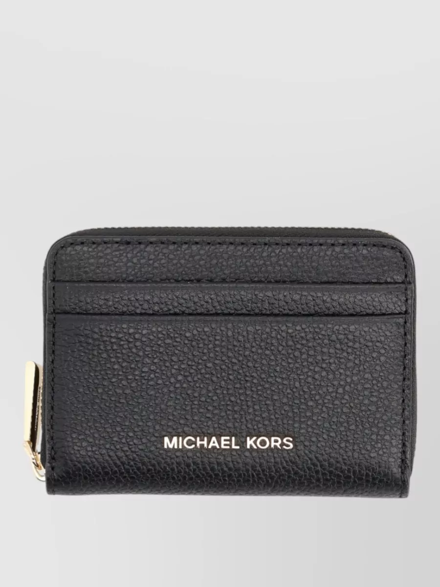 Michael Kors leather jet set card holder