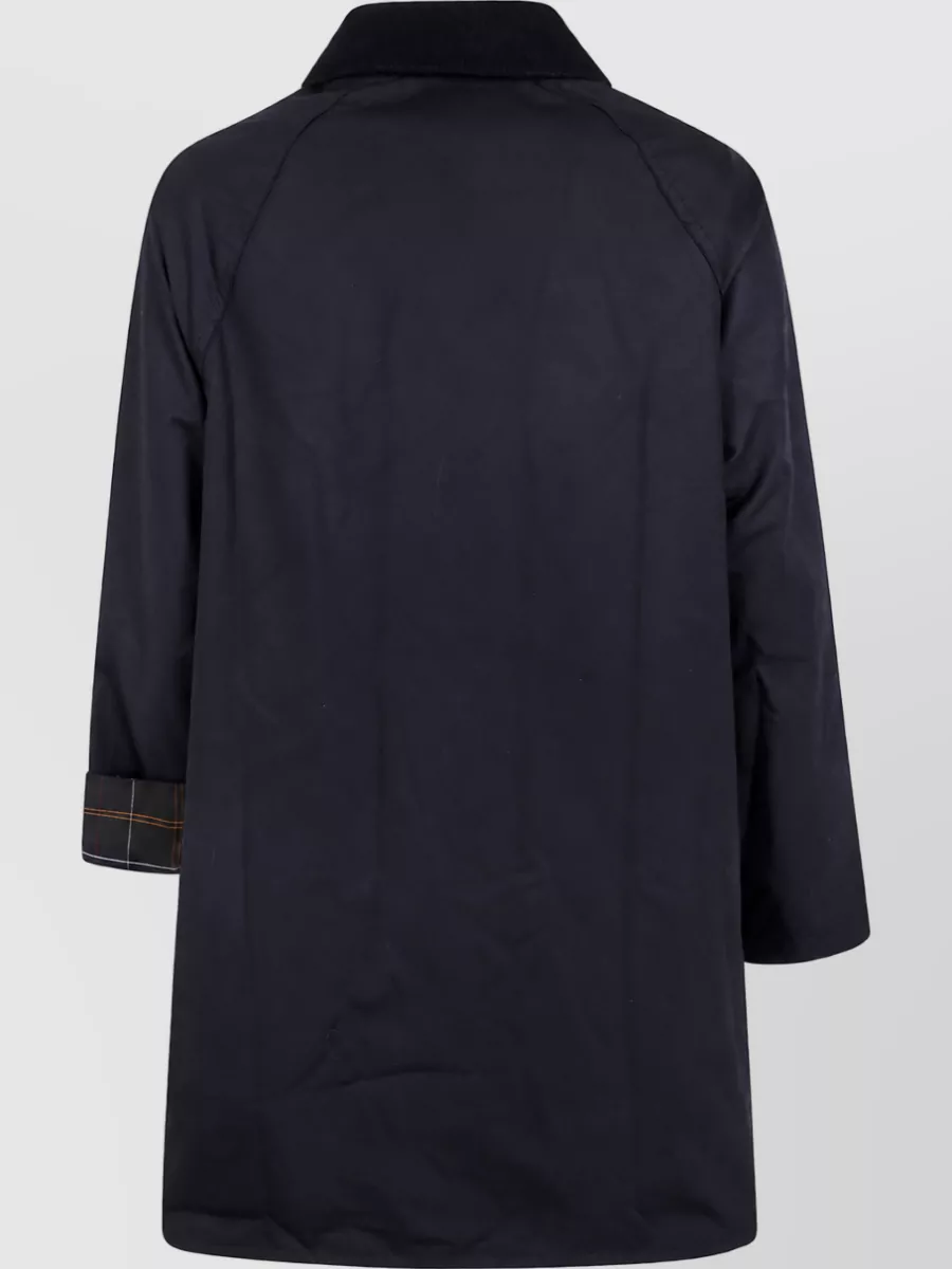Barbour Waxed Cotton Single-Breasted Coat