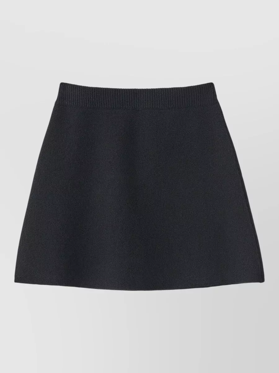 Lisa Yang Cashmere knitted flared mini skirt