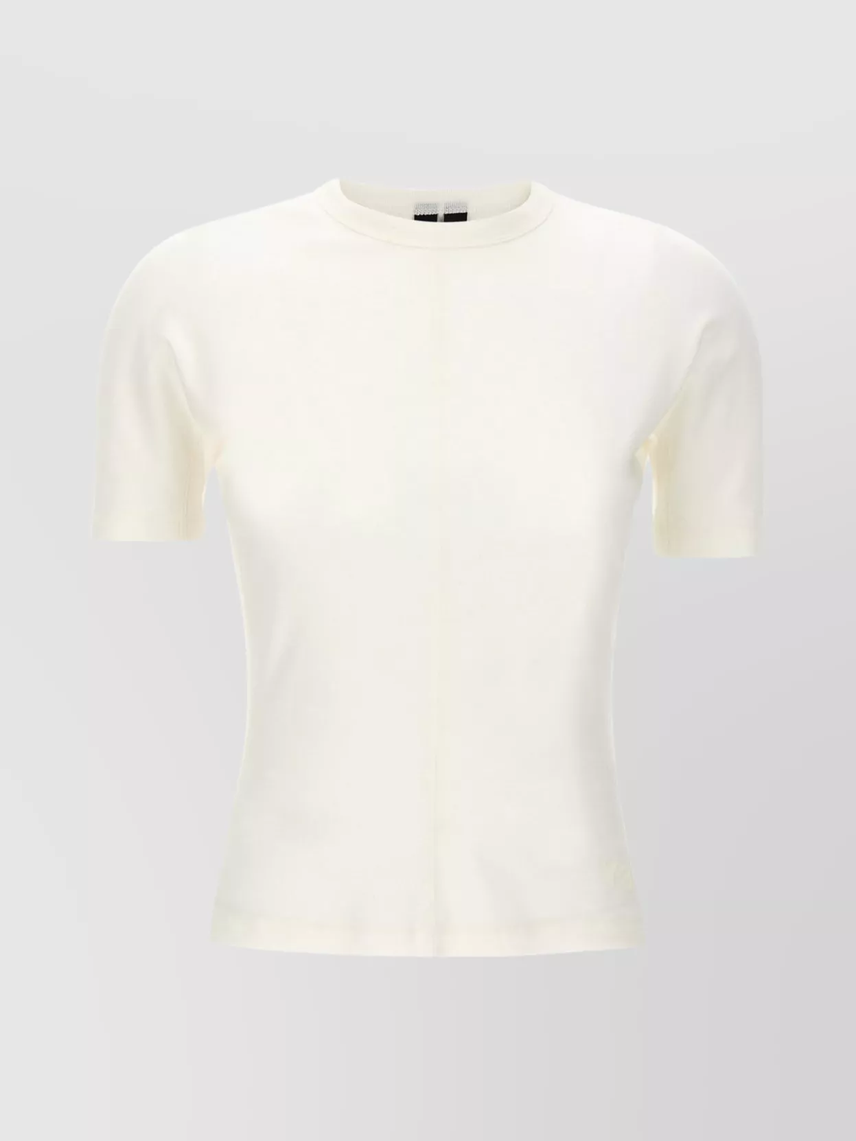 Y-3 Close-fitting Crew Neck T-shirt In White