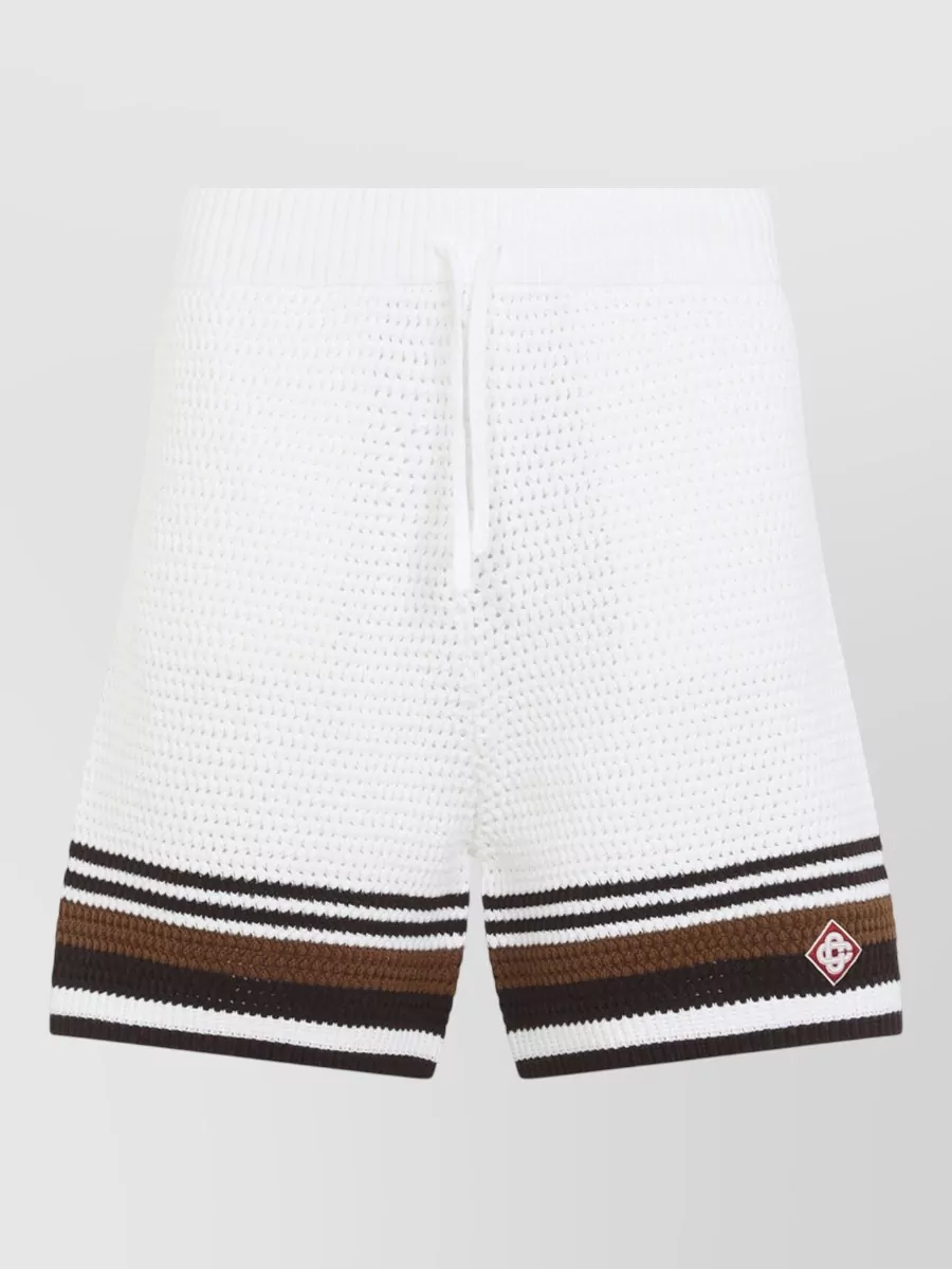 Casablanca Cotton Crochet Swim Shorts