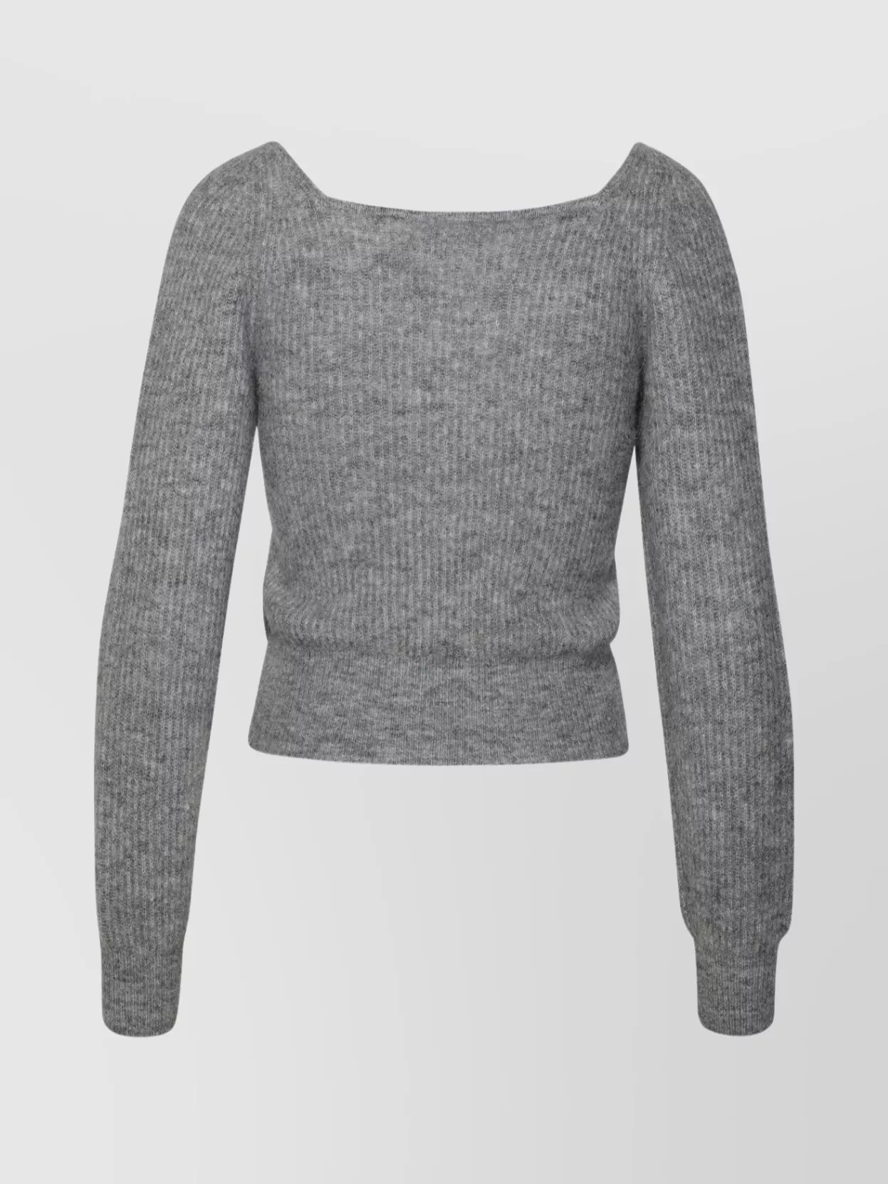 Shop Ganni Merino Blend Sweater Cowl Neck