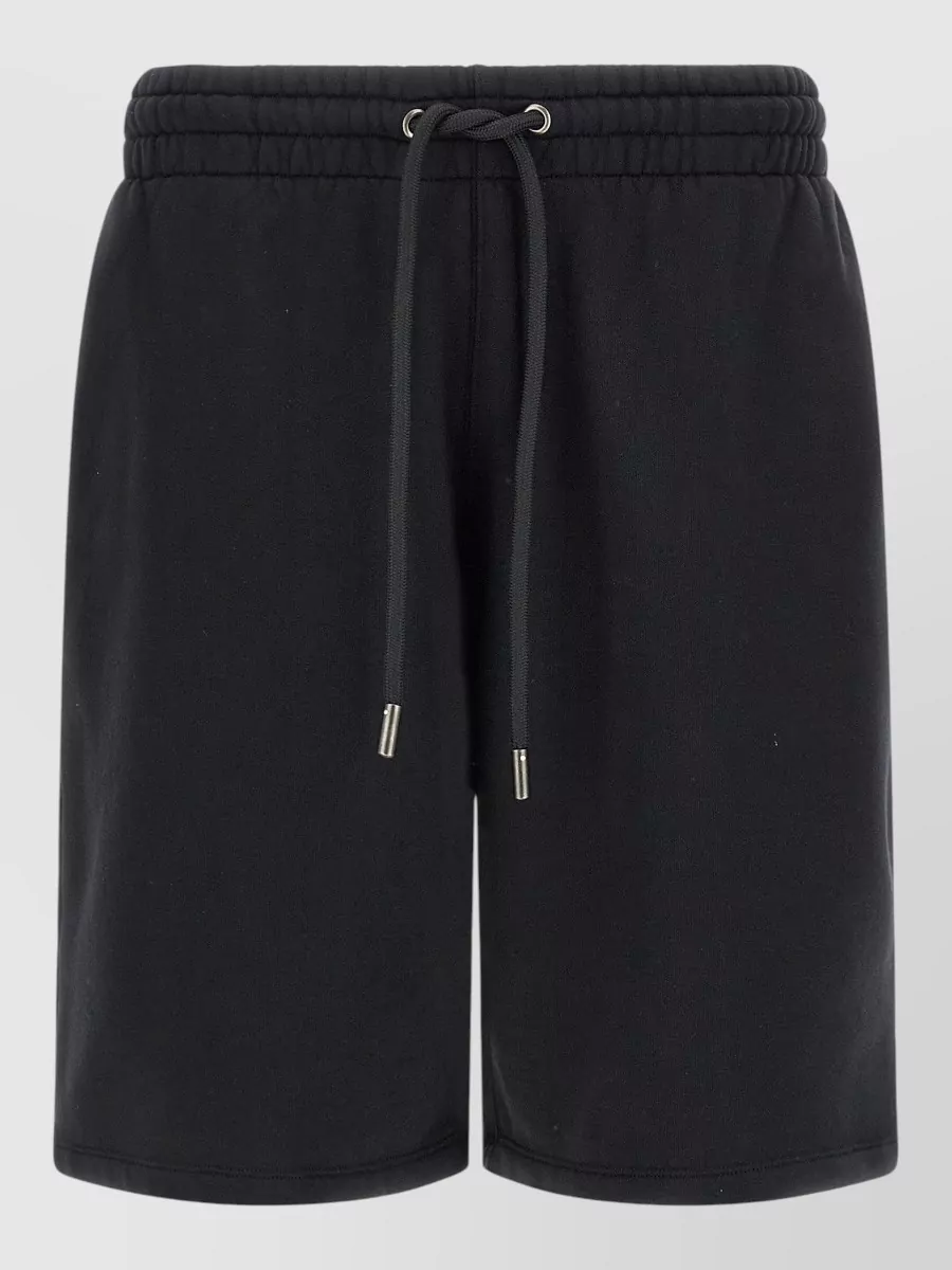 Off-White Cotton Printed Deck Shorts