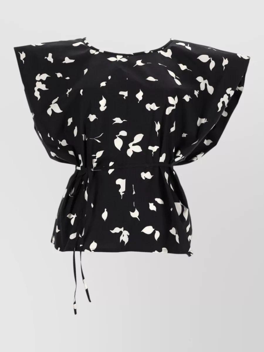 Alysi sleeveless blouse with ribbon