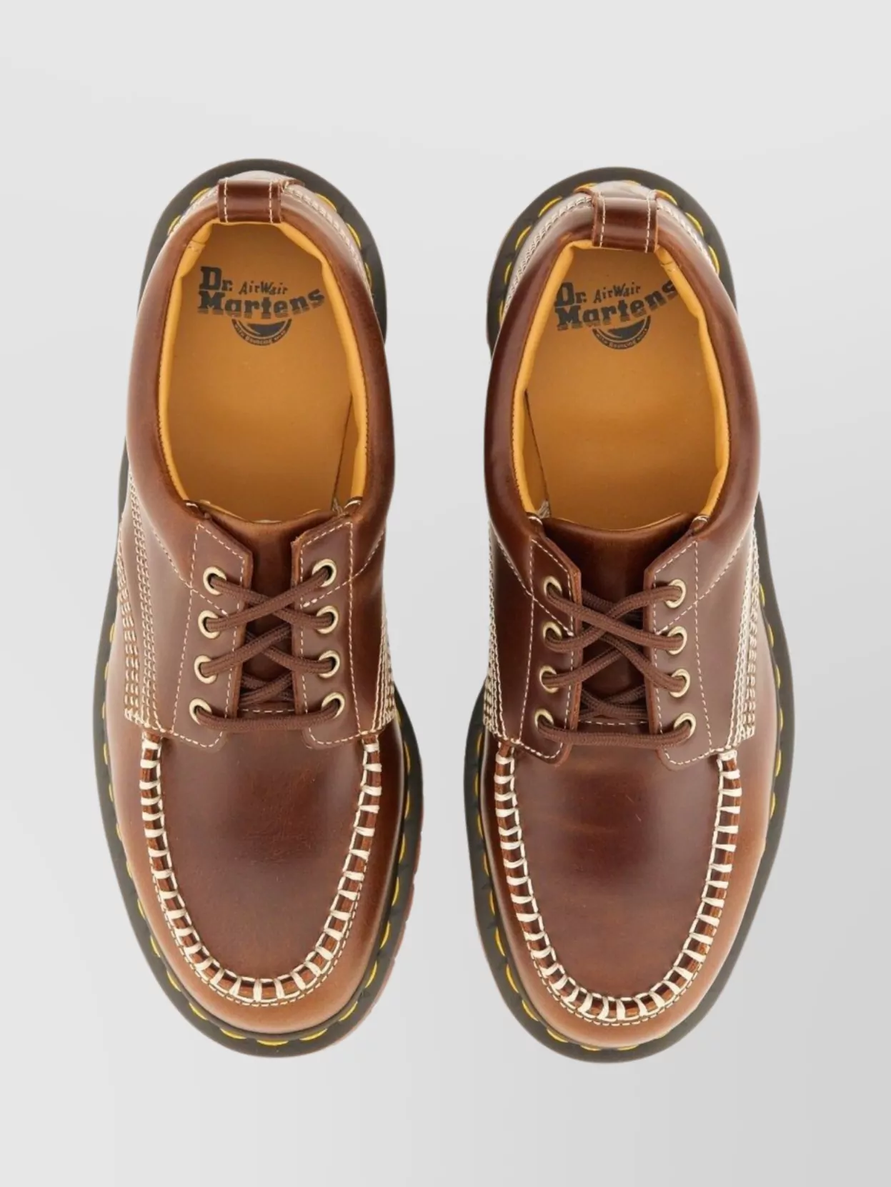 Dr Martens Chunky Sole Loafers Contrast Stitching