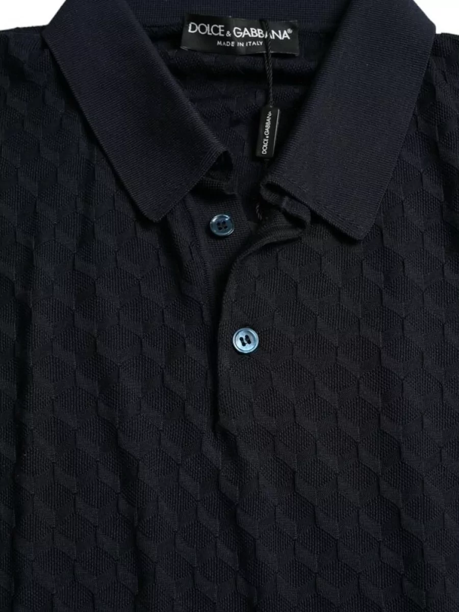 Dolce&Gabbana Silk Slim-Fit Short-Sleeve Polo Shirt