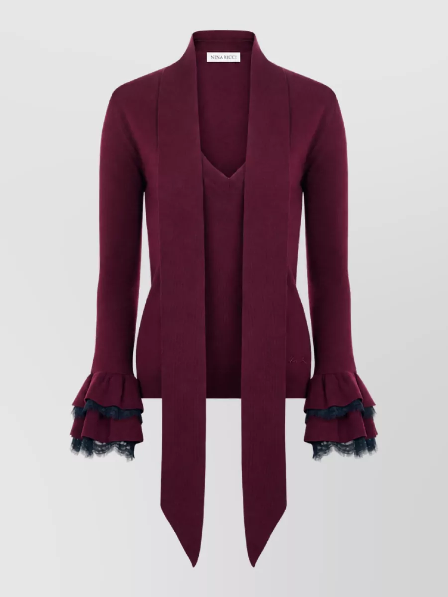 Nina Ricci crewneck wool cardigan