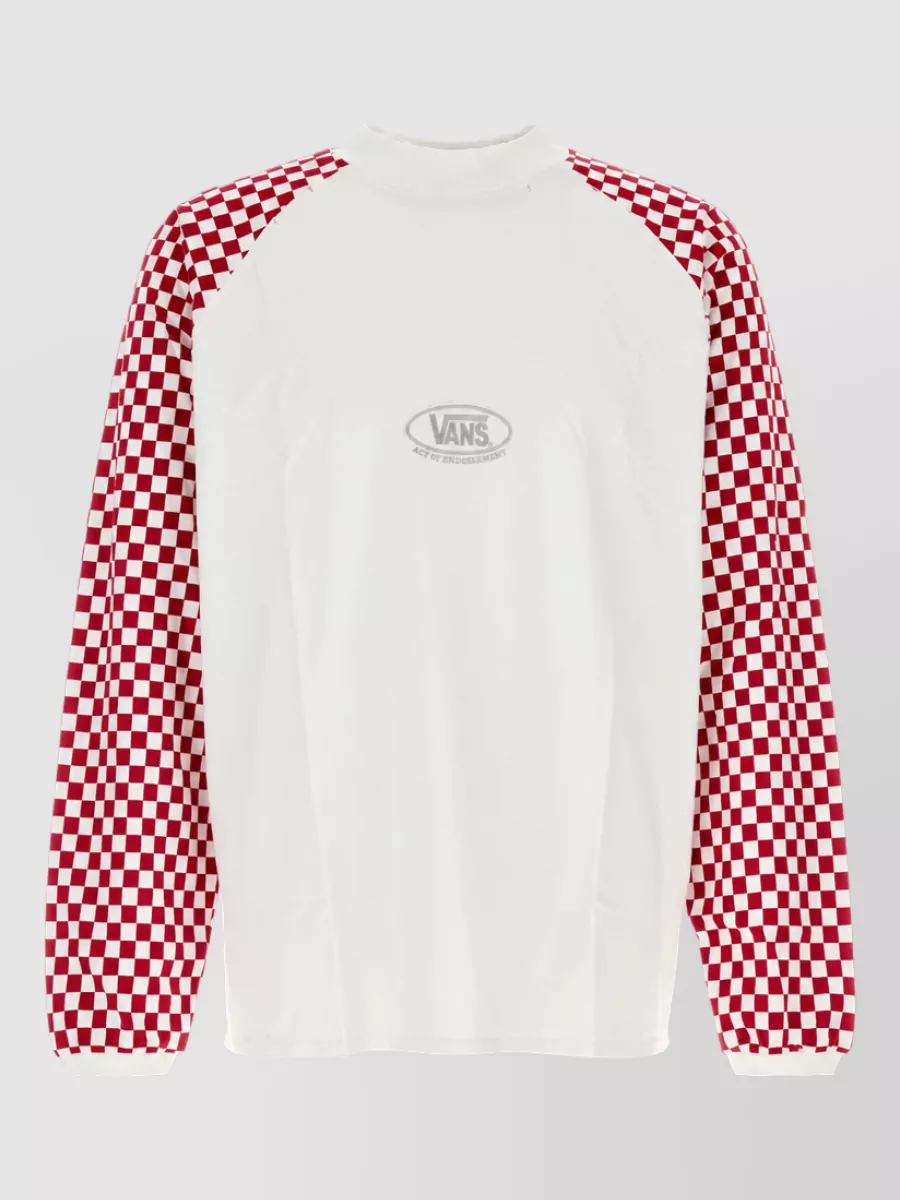 Vans cotton checkerboard long-sleeve t-shirt
