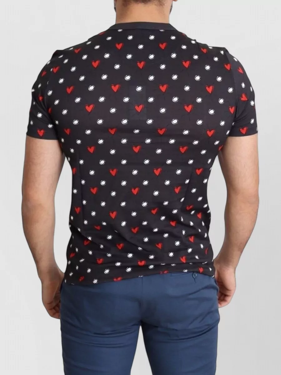 Dolce&Gabbana Hearts Print Cotton T-Shirt