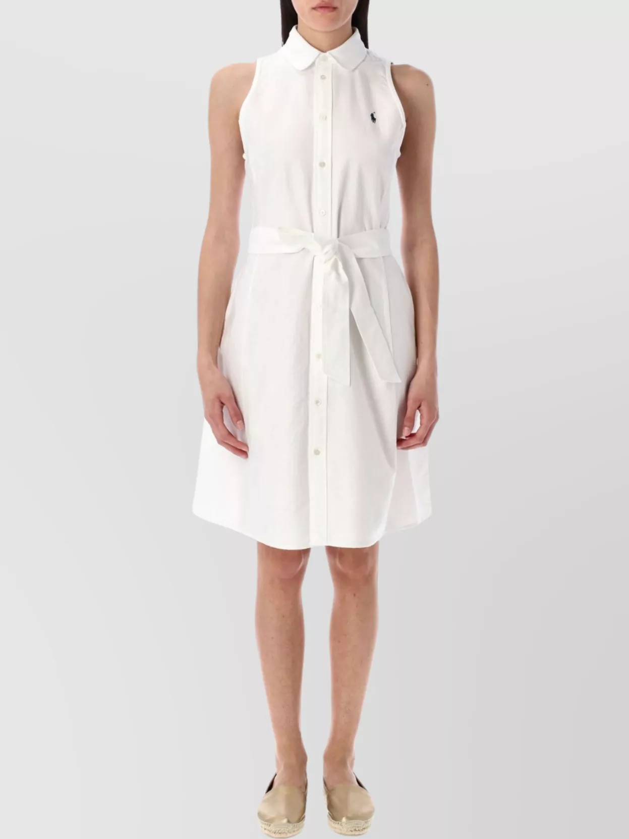 Polo Ralph Lauren Mini Dress Sans Manches Oxford