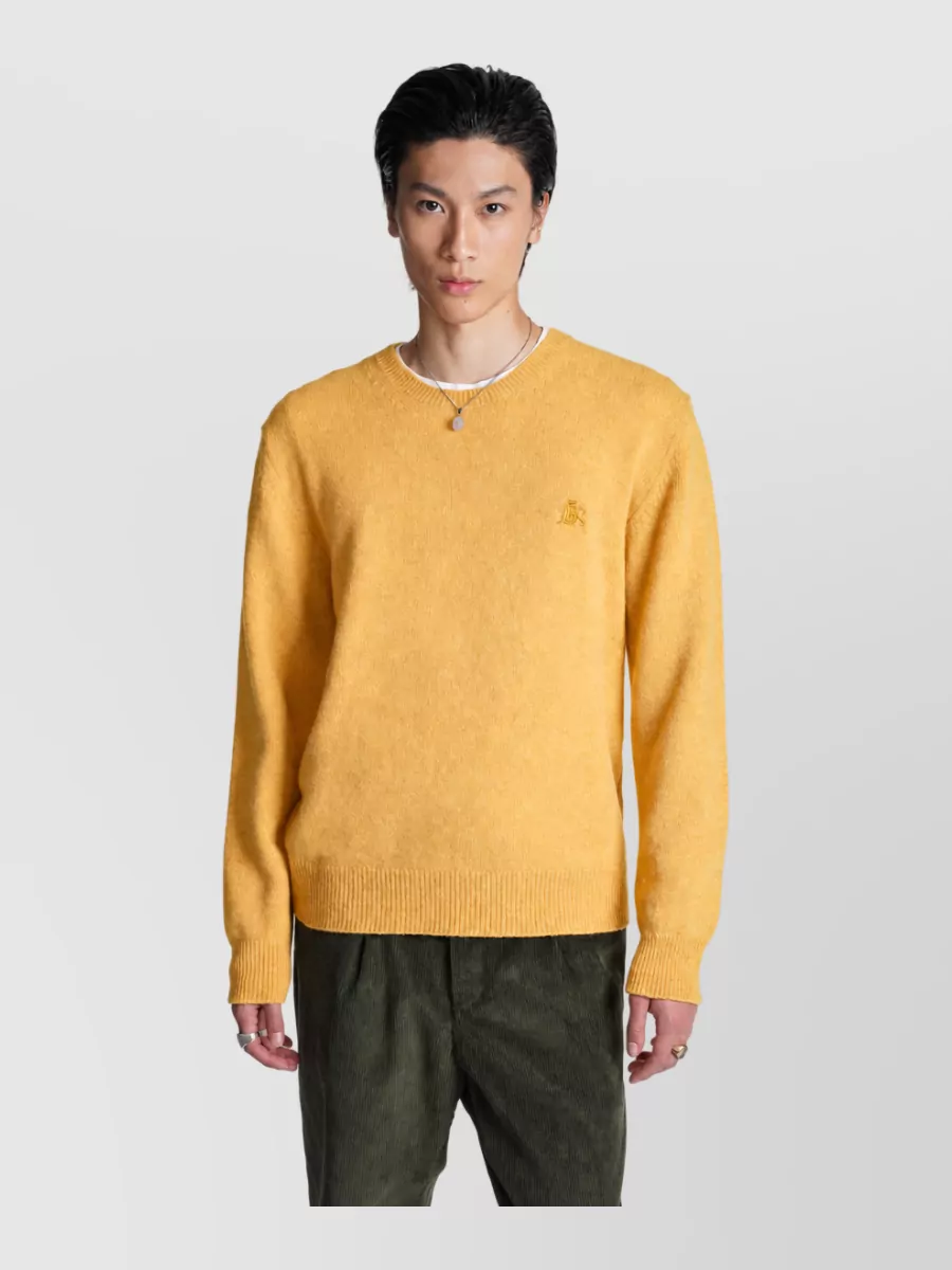 Baracuta Virgin Wool Fine-Knit Crew-Neck Sweater