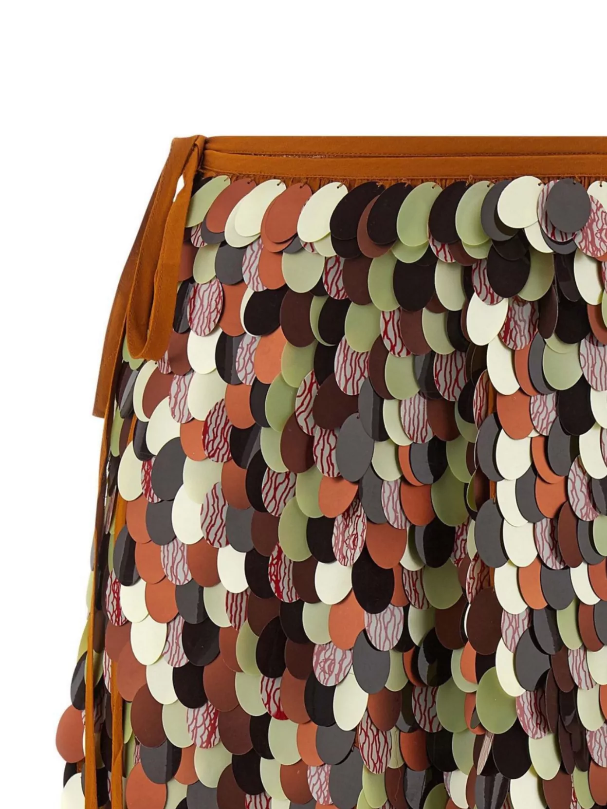 Dries Van Noten Gabrina Skirt Featuring Tie And Sequin Embellishments