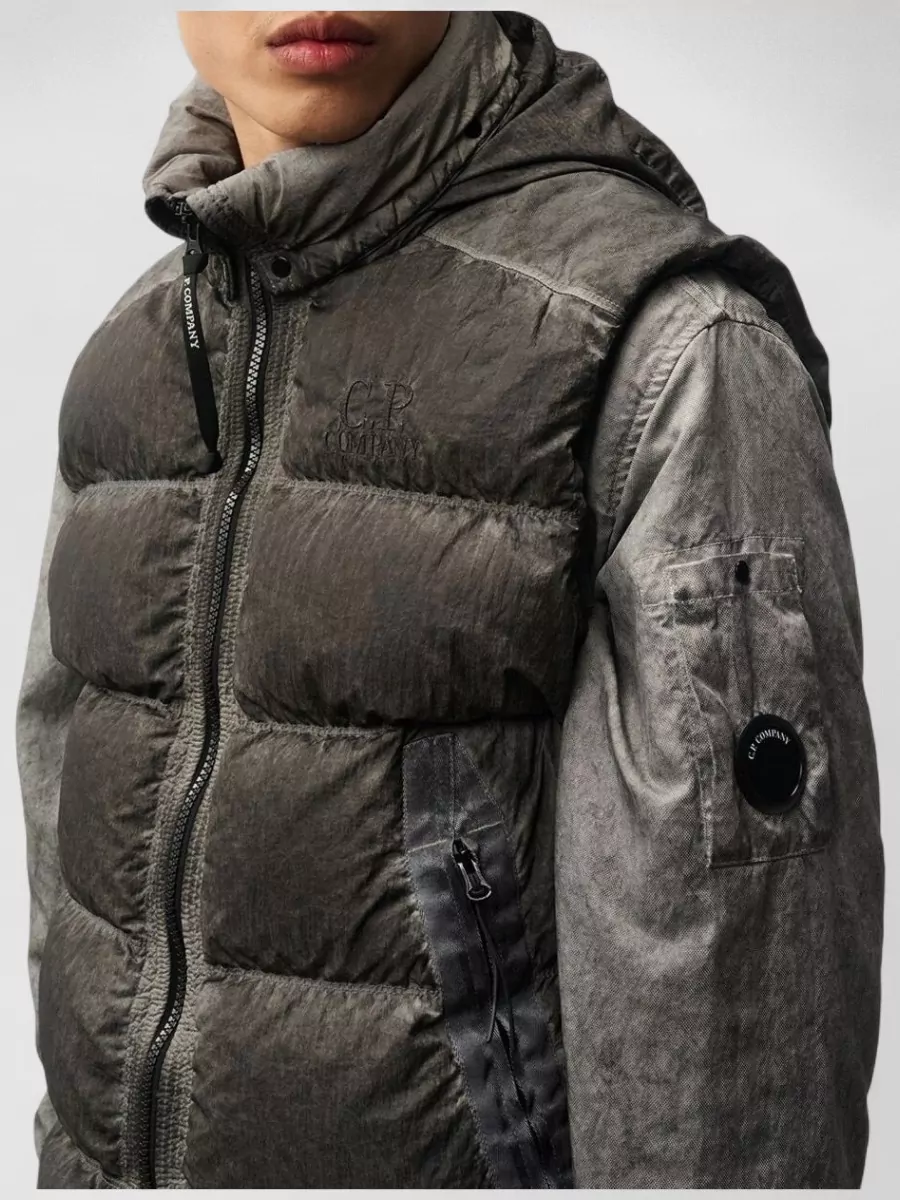 C.p. Company Nylon Hooded Padded Gilet
