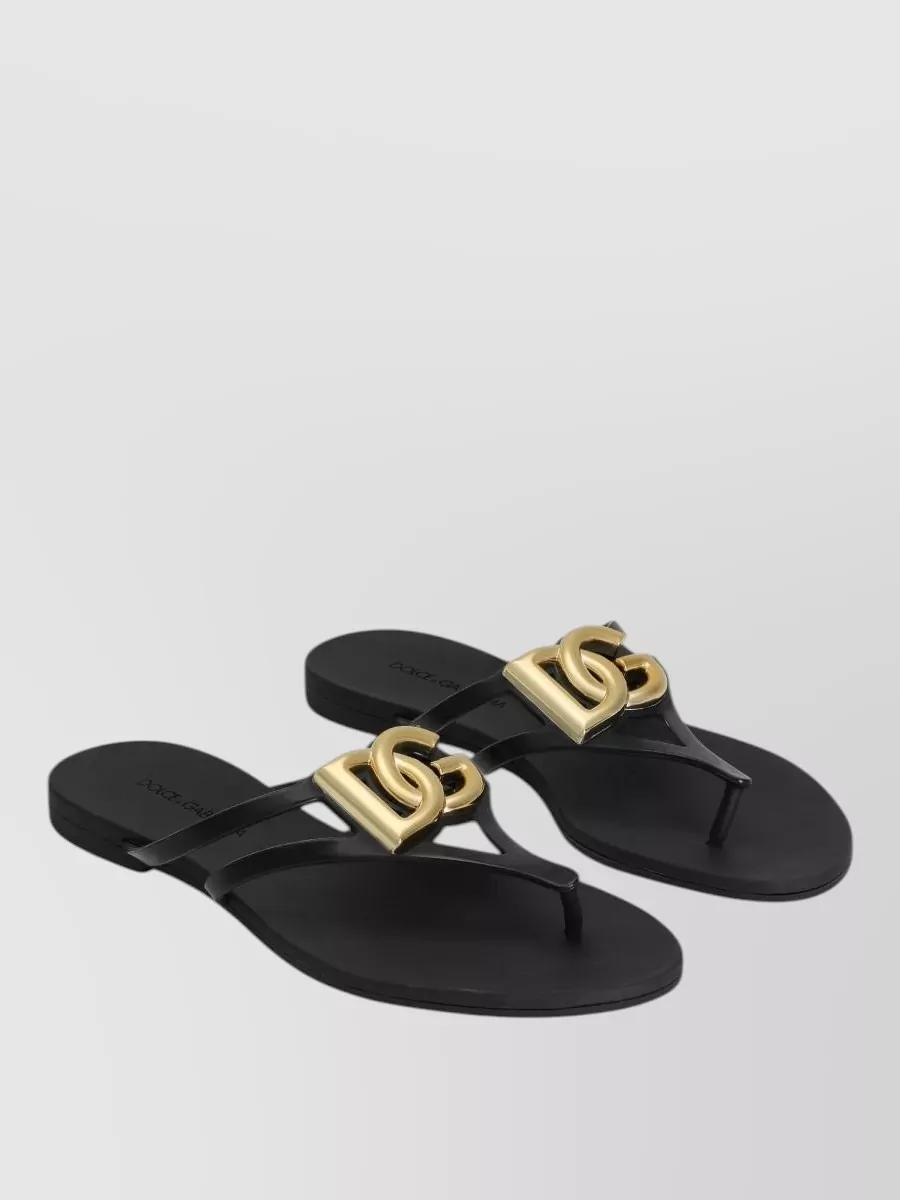 Dolce&Gabbana Slides And Flip Flops Thong Strap Hardware