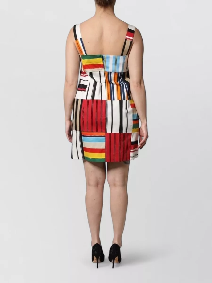 Dolce&Gabbana Striped Sleeveless Mini Dress