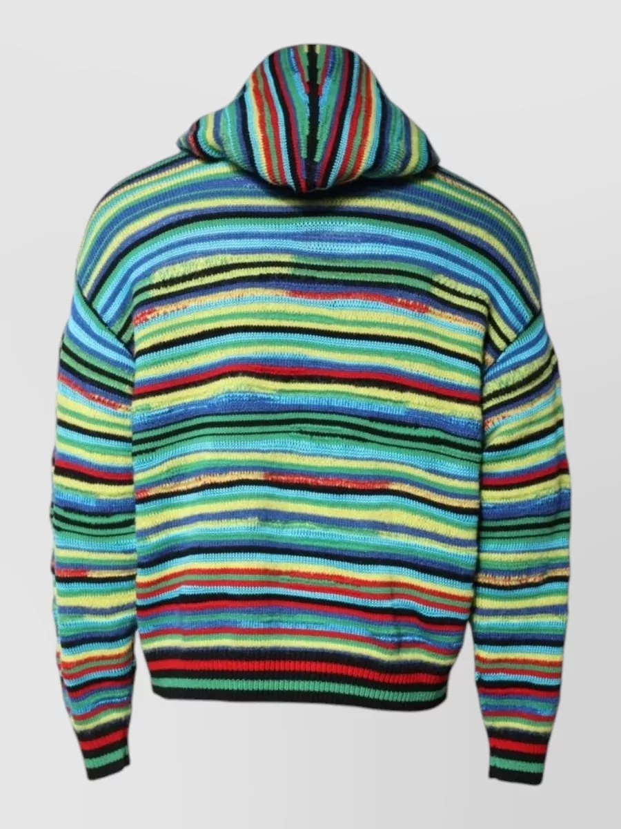 Dolce&Gabbana Striped Hooded Sweater