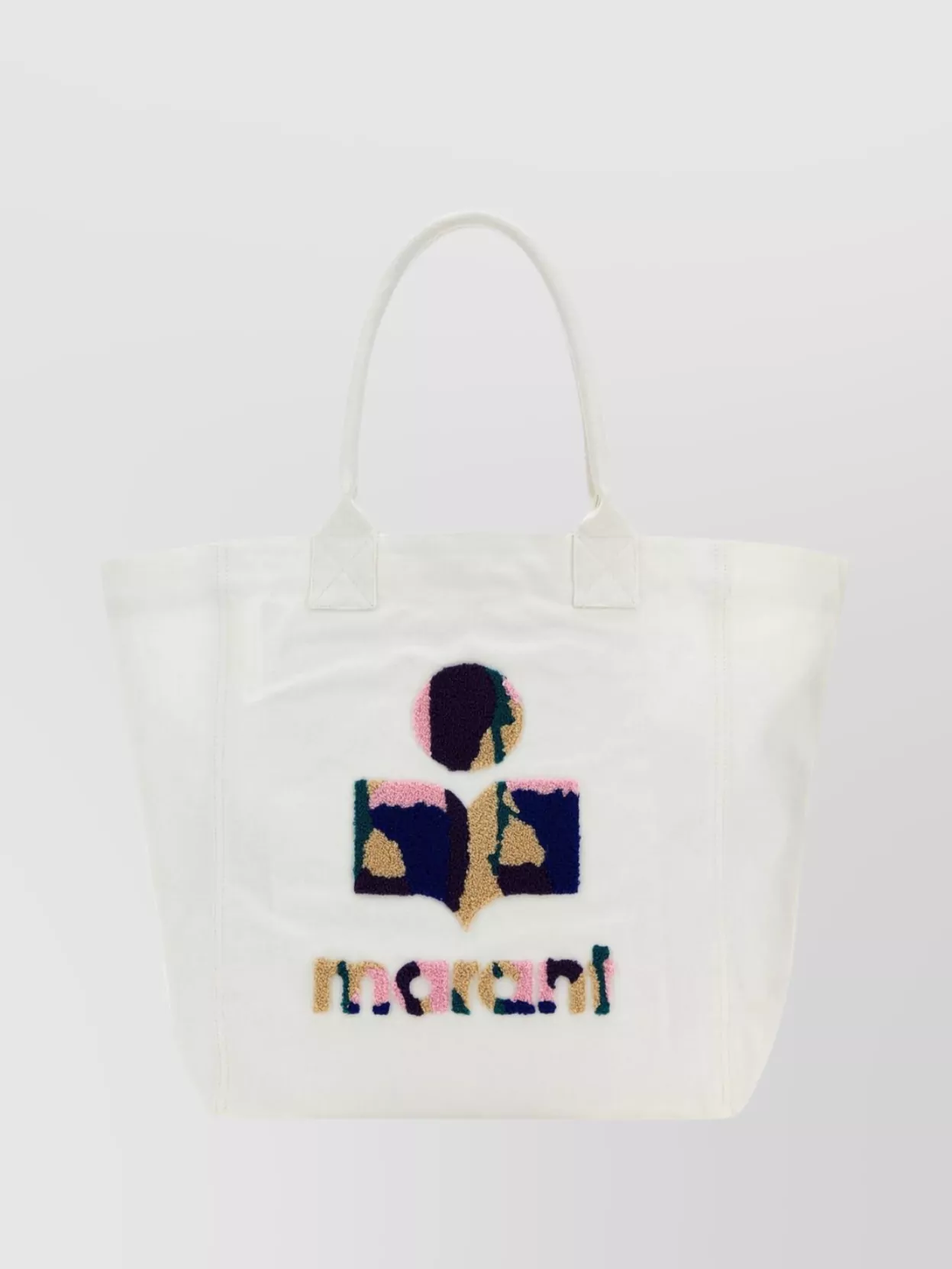 Shop Isabel Marant Cotton Yenky Tote With Round Handles In White