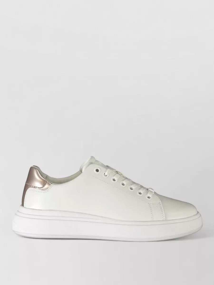 Calvin Klein Leather Low-Top Sneakers