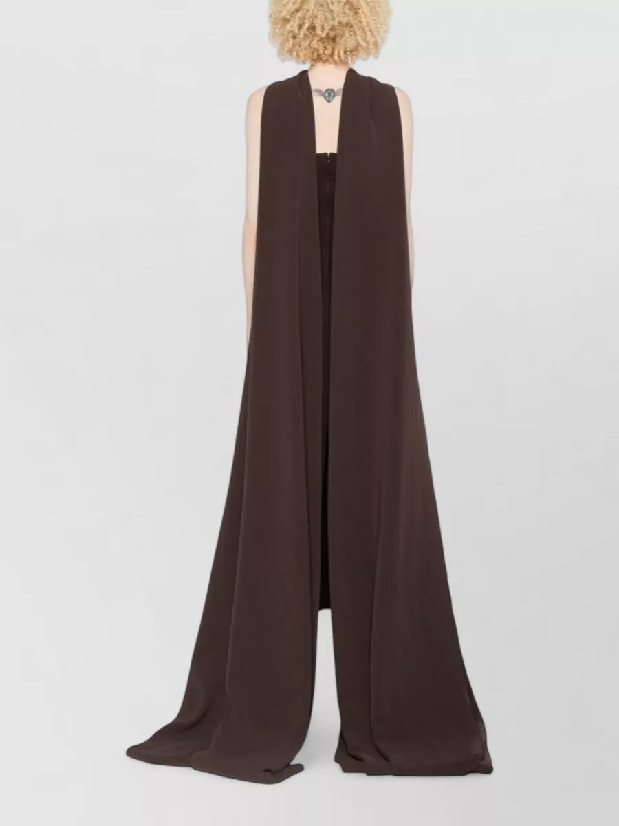 Solace London Strapless Cowl Neck Maxi Dress