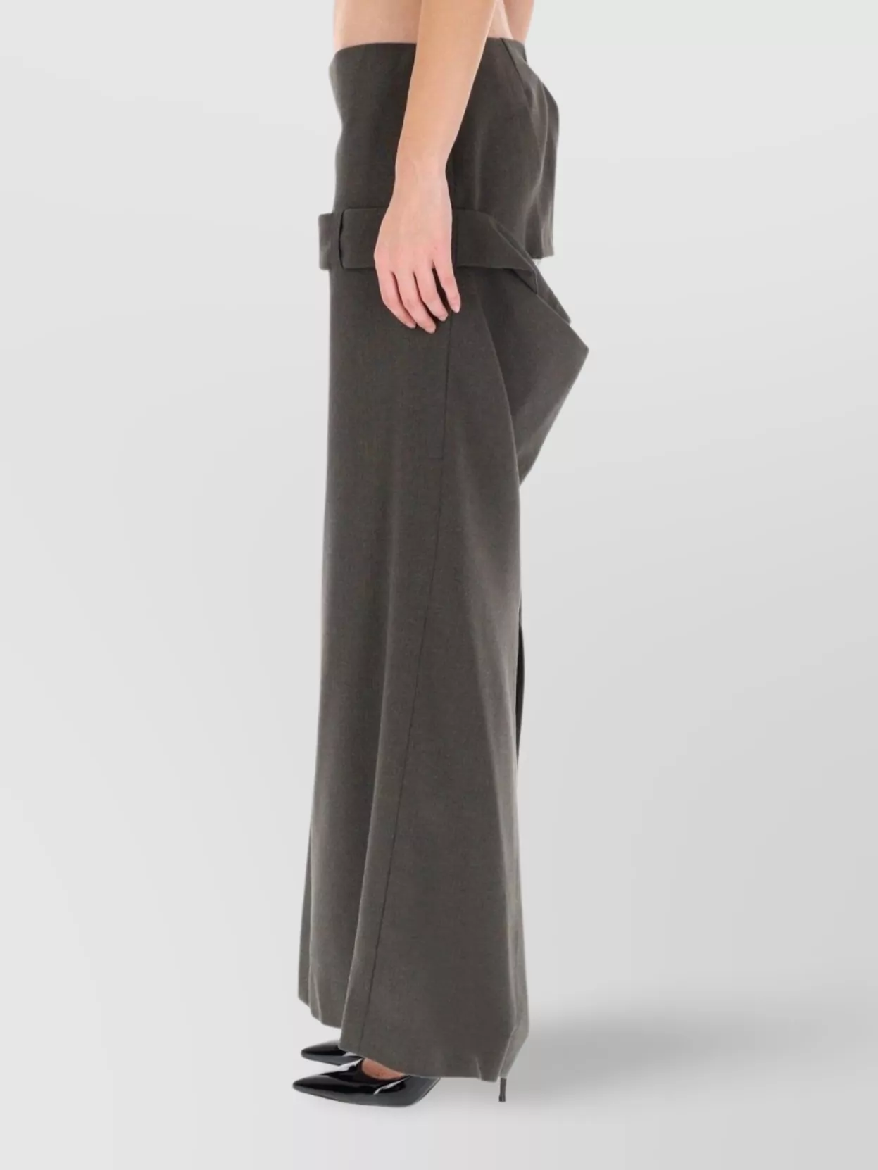 Jean Paul Gaultier High Waist Long Skirt Side Slit