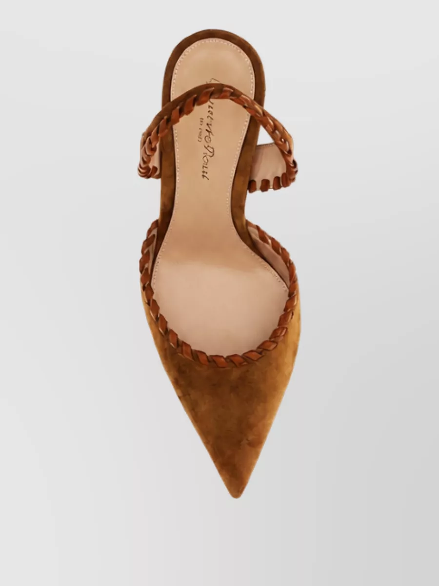 Gianvito Rossi Leather High-Heel Mules