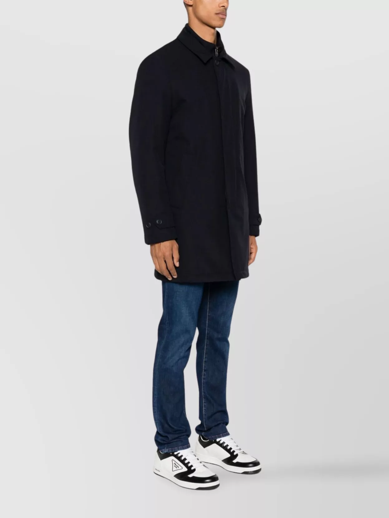 Fay Sleeve Long Pockets Side Coat